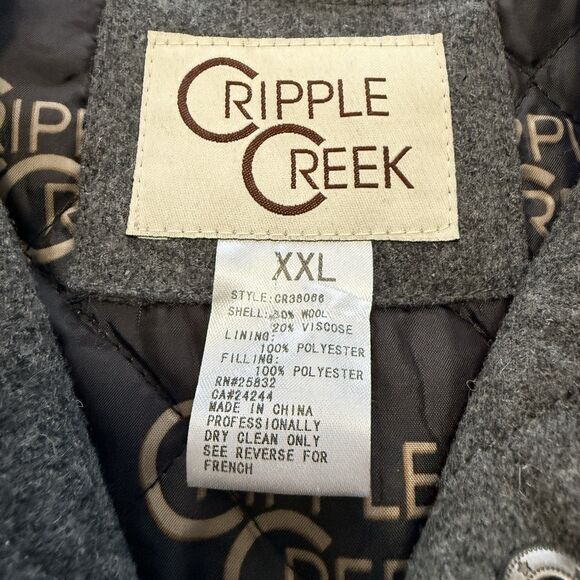 Cripple Creek Vest Mens Large Brown Wool Blend Western Rancher Cowboy Wear - Picture 2 of 13